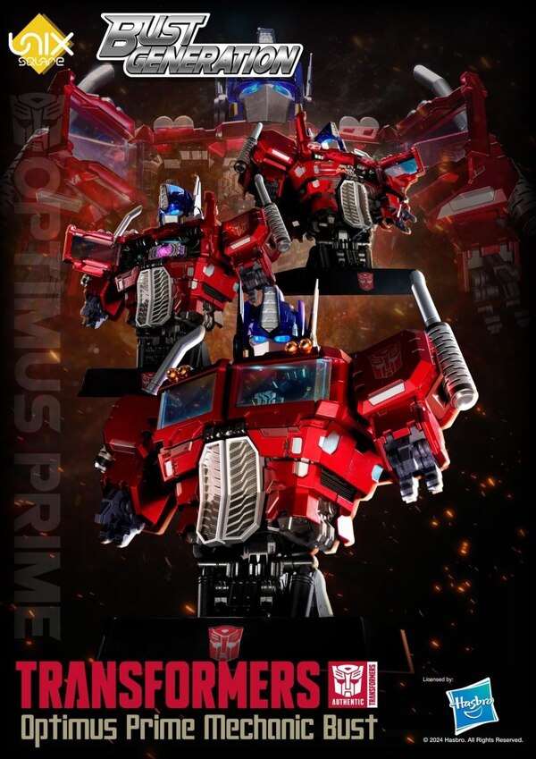 Image Of Unix Square Optimus Prime Bust Official Figure From Flame Toys  (19 of 19)